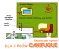 Niewidzialne ogrodzenie Canifugue dla 2 psów
