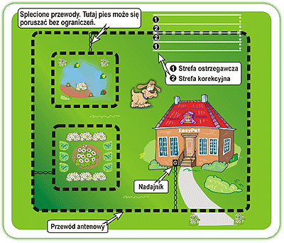 Niewidoczne ogrodznie dla psa