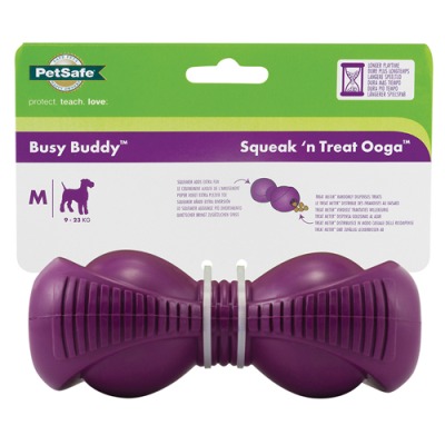 Zabawka z dźwiękiem dla psa - Busy Buddy Squeak‘n Treat Ooga