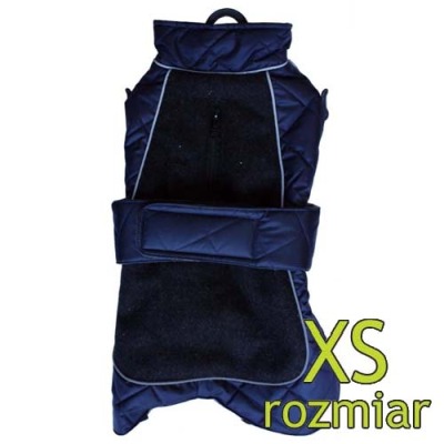 Kurtka dla małego psa z podszyciem - Quilted Thermal Navy XS