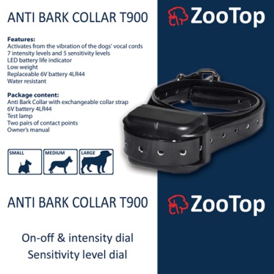 ZooTop T-900 elektryczna obroża antyszczekowa dla psa