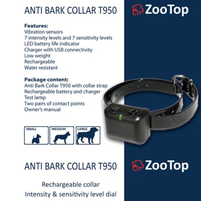 ZooTop T-950 elektryczna obroża antyszczekowa dla psa