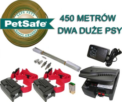 Elektryczny pastuch PetSafe - 2 duże psy - 450 metrów