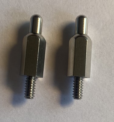 Elektrody stalowe 19 mm z gwintem zewnętrznym, długi nosek