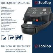 ZooTop PET803 elektryczny pastuch dla psa z panelem LCD