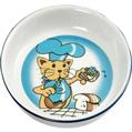Ceramiczna miska dla kota z kolorowym nadrukiem