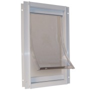 Drzwi dla psów średnich wykonane z aluminium - rozmiar XL