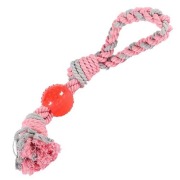 Zabawka Ball & Rope mocny sznur dla psa - rozmiar L