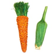 Naturalne zabawki dla gryzonia Carrot & Corn Chew Toy